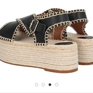 Chloé Black Espadrille Sandals